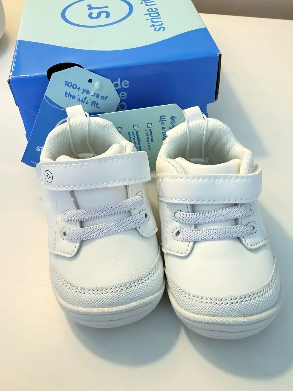 Stride Rite White Infant Walker Sneakers